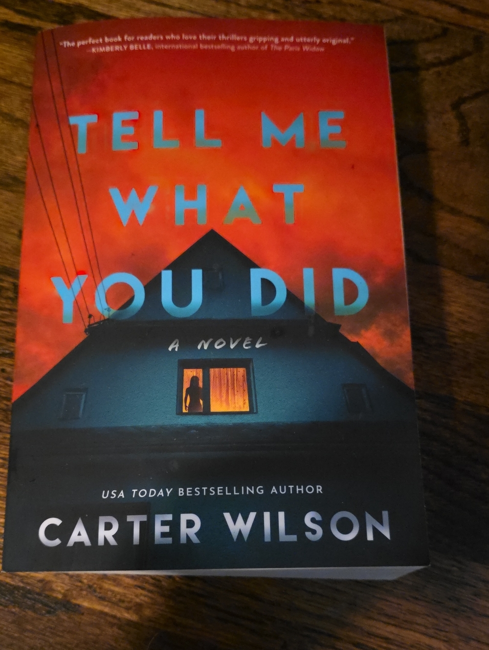 "Tell Me What You Did" Home Art Print - Red & Blue Book Cover